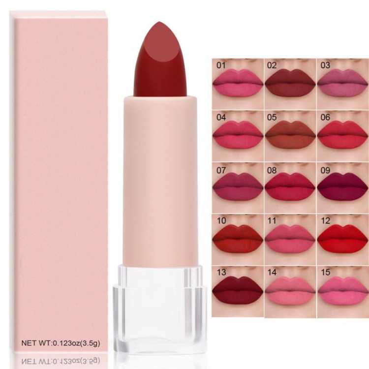 Professional Multi colors Lipstick Long Lasting Waterproof Matte Velvet Not Easy To Fade Lipstick Lip Makeup